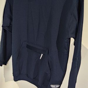 Ron Jon Surf Shop Mens L Water Wear Blue Pullover Hoodie Sweatshirt Pockets